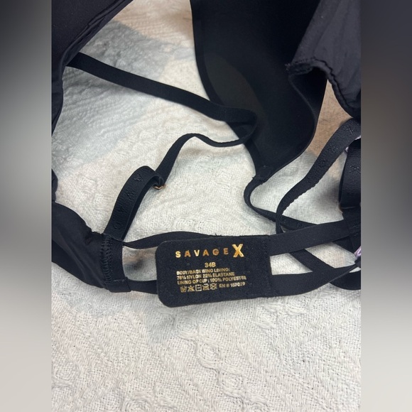 Savage x Fenty T-Shirt Bra, size 32D, in black, NWT! - Picture 7 of 8